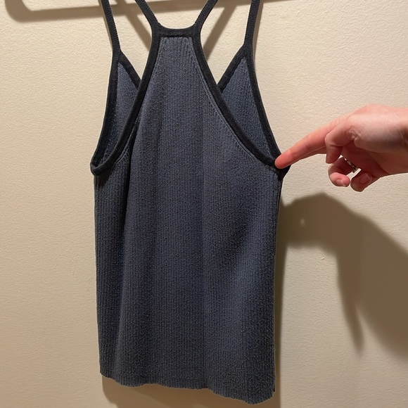 Blue Tank Top with a Racer Back and a Slight V-Neck by Gap - Picture 6 of 6
